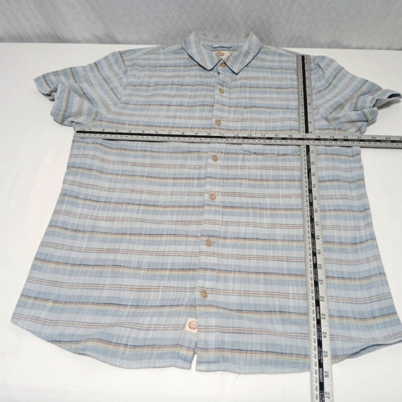 MARINE LAYER Men's  Stretch Selvage Short Sleeve Button Down Shirt. Size S - Picture 3 of 6